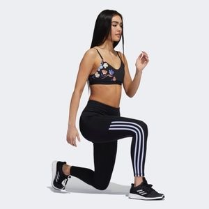 Adidas Black AeroReady 3-Stripes 7/8 Pocket Tights